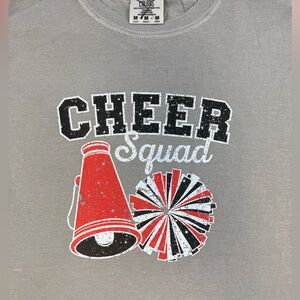 Comfort Colors Gray Cheer Squad Kids Tee